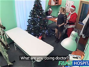 FakeHospital doctor Santa shoots a load two times this year